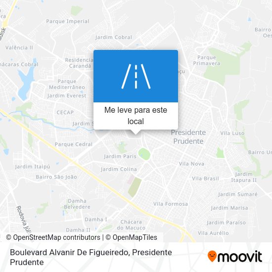 Boulevard Alvanir De Figueiredo mapa