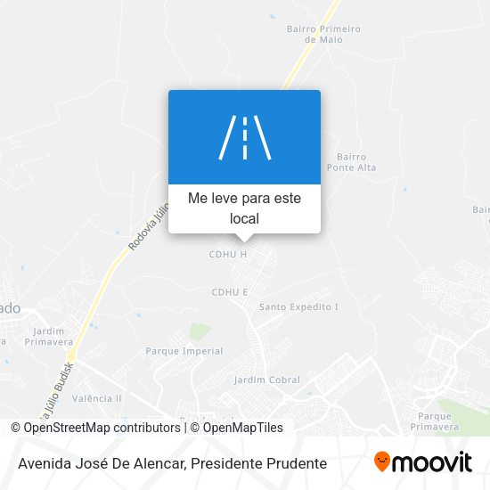 Avenida José De Alencar mapa