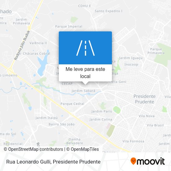 Rua Leonardo Gulli mapa