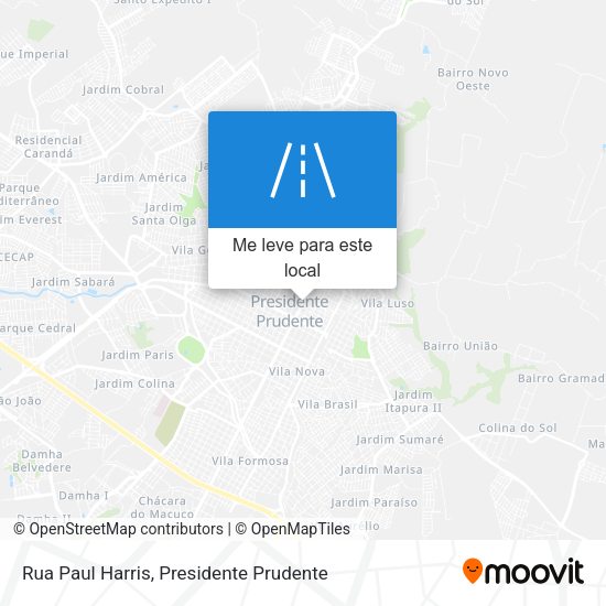 Rua Paul Harris mapa