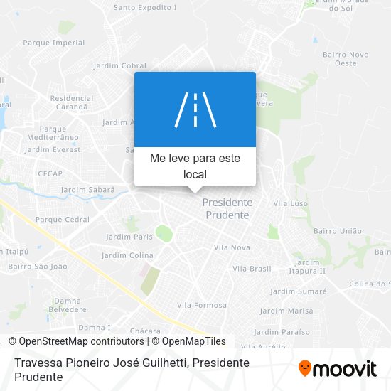 Travessa Pioneiro José Guilhetti mapa