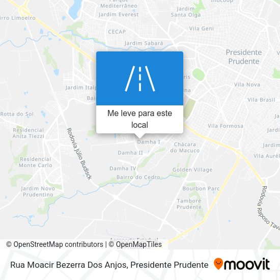 Rua Moacir Bezerra Dos Anjos mapa