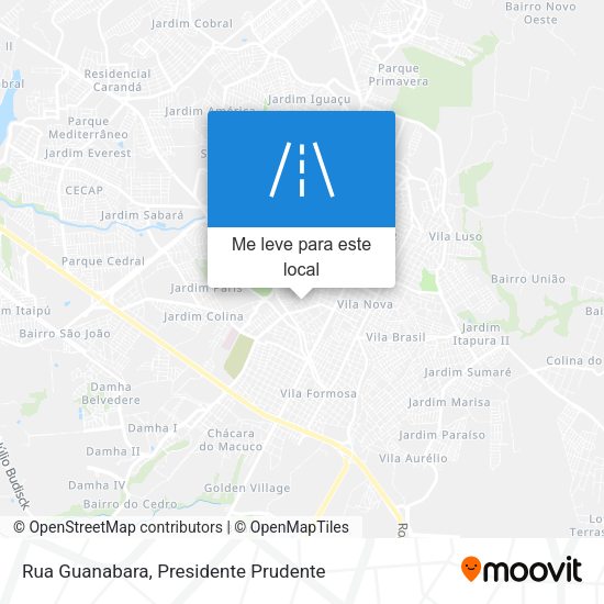 Rua Guanabara mapa