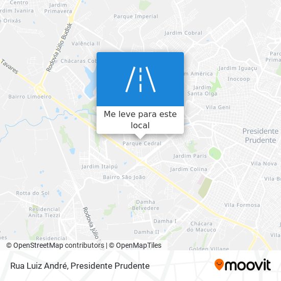 Rua Luiz André mapa