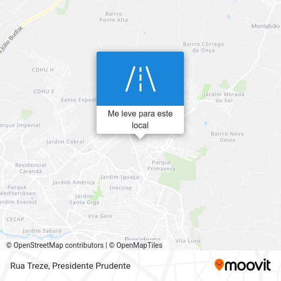 Rua Treze mapa