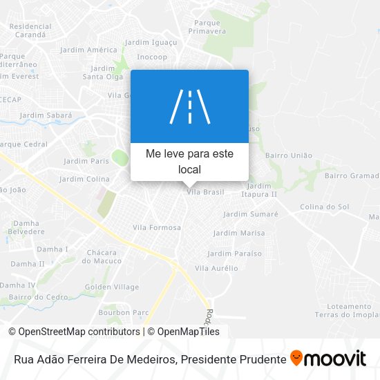 Rua Adão Ferreira De Medeiros mapa