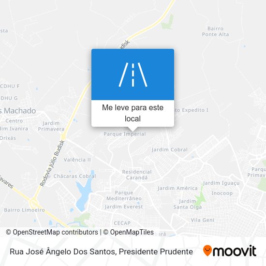 Rua José Ângelo Dos Santos mapa