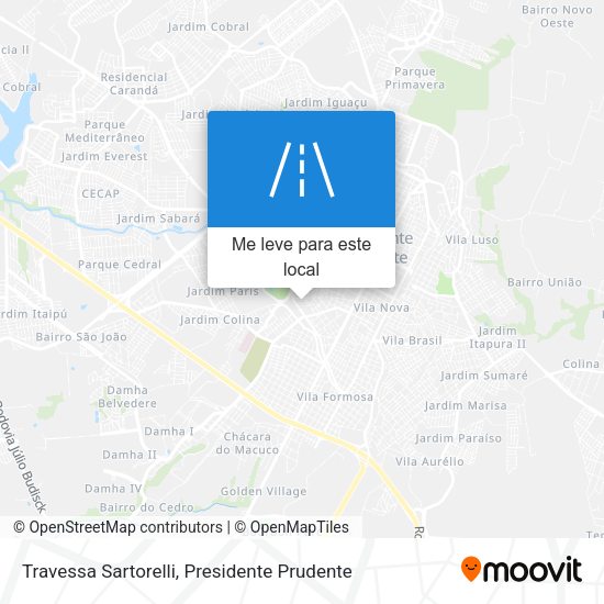 Travessa Sartorelli mapa