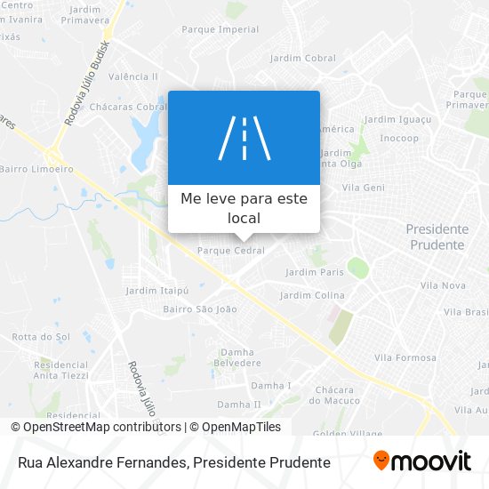 Rua Alexandre Fernandes mapa