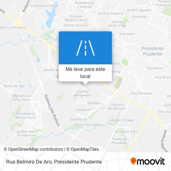 Rua Belmiro De Aro mapa