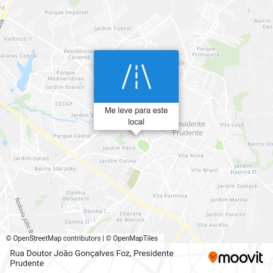 Rua Doutor João Gonçalves Foz mapa