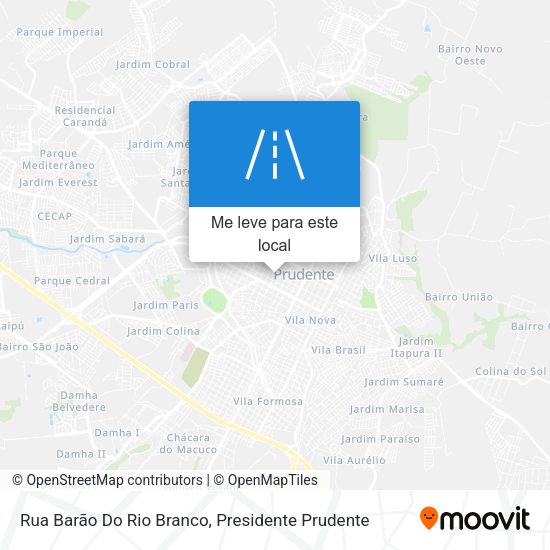 Rua Barão Do Rio Branco mapa
