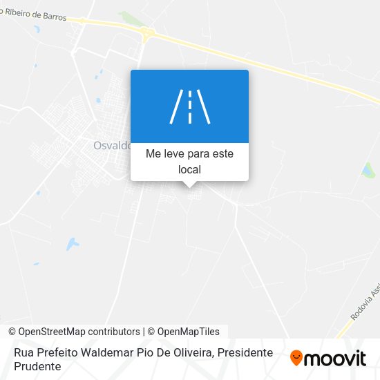 Rua Prefeito Waldemar Pio De Oliveira mapa