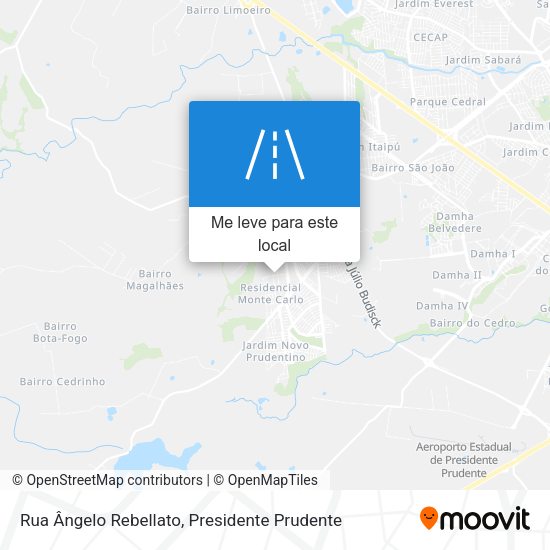 Rua Ângelo Rebellato mapa