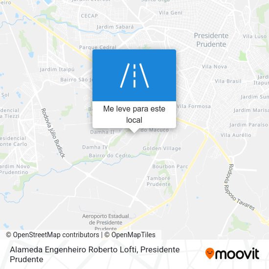Alameda Engenheiro Roberto Lofti mapa