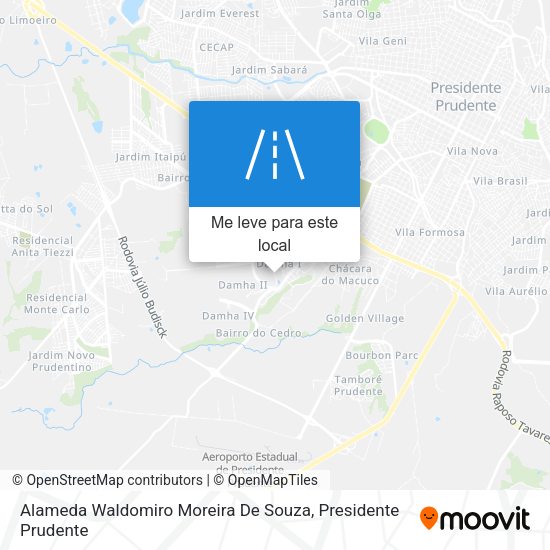 Alameda Waldomiro Moreira De Souza mapa