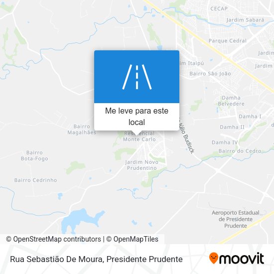Rua Sebastião De Moura mapa