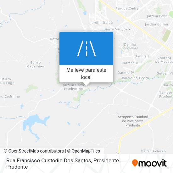 Rua Francisco Custódio Dos Santos mapa