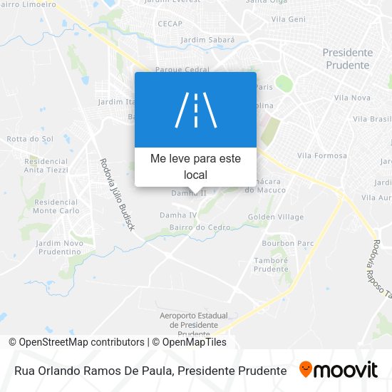 Rua Orlando Ramos De Paula mapa