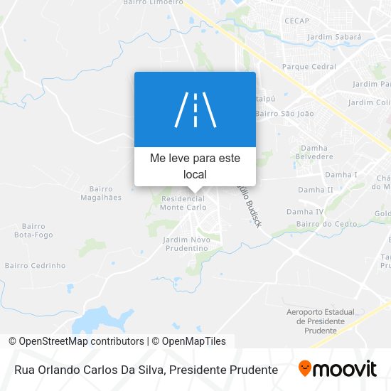 Rua Orlando Carlos Da Silva mapa