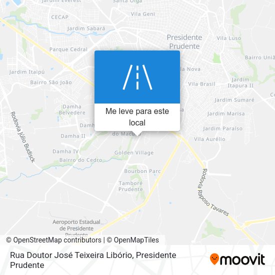 Rua Doutor José Teixeira Libório mapa