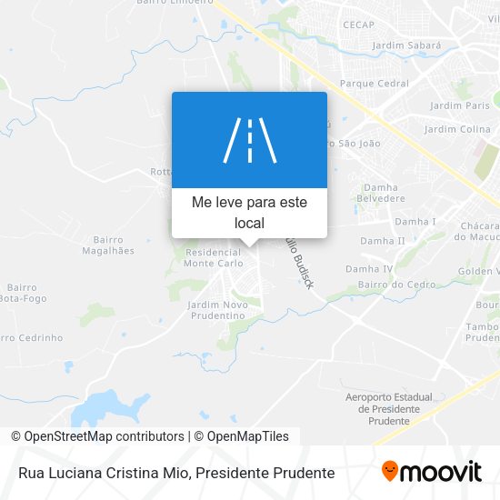 Rua Luciana Cristina Mio mapa