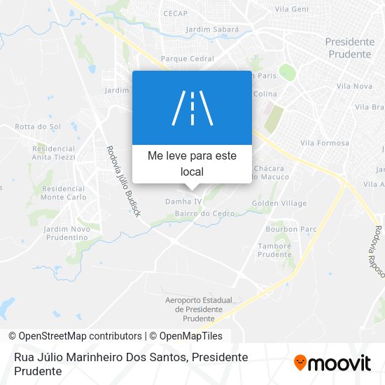 Rua Júlio Marinheiro Dos Santos mapa