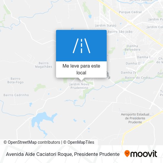 Avenida Aide Caciatori Roque mapa