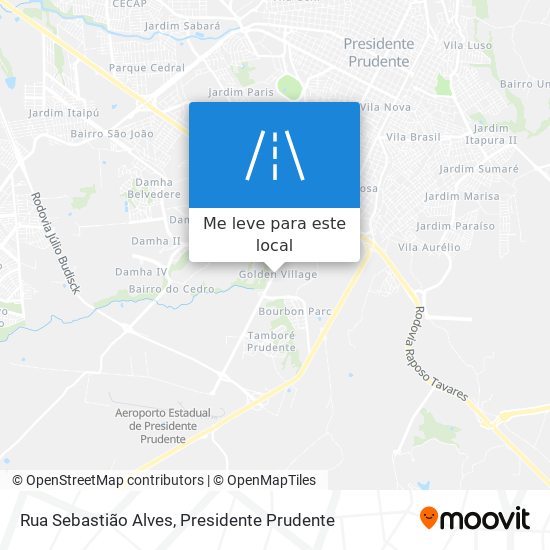 Rua Sebastião Alves mapa