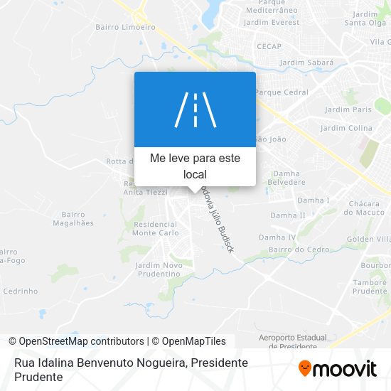 Rua Idalina Benvenuto Nogueira mapa