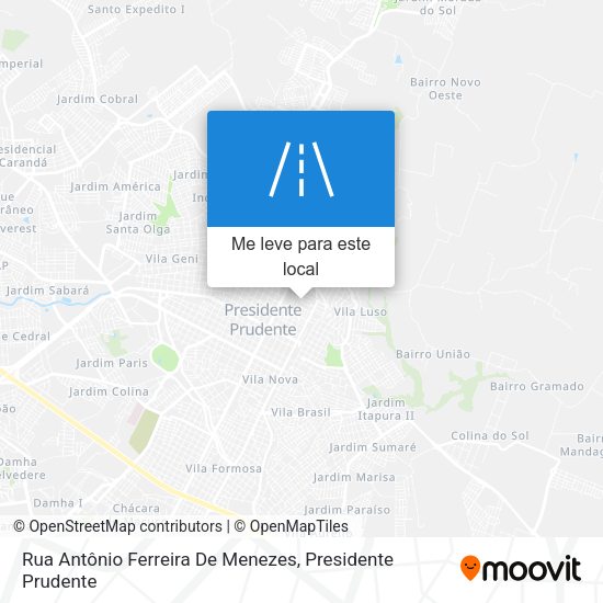 Rua Antônio Ferreira De Menezes mapa