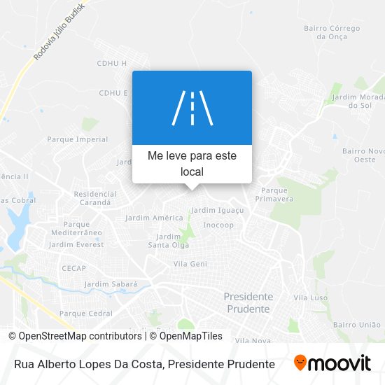 Rua Alberto Lopes Da Costa mapa