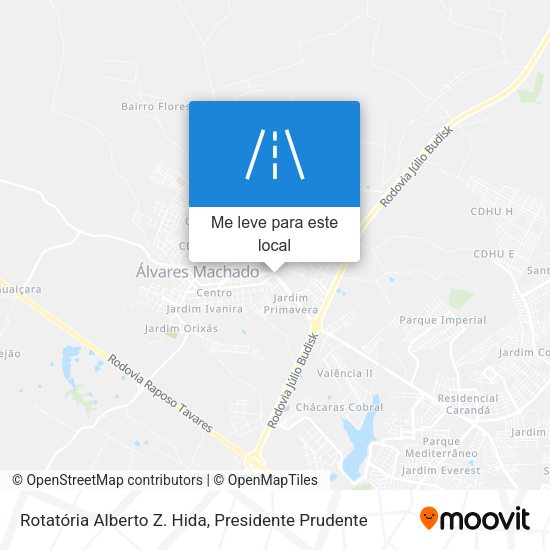 Rotatória Alberto Z. Hida mapa