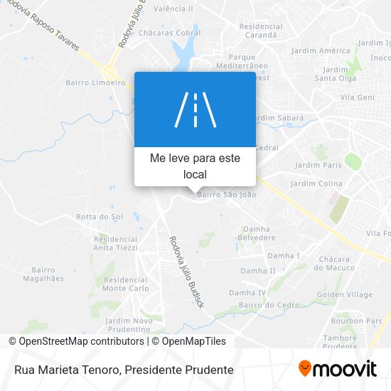 Rua Marieta Tenoro mapa