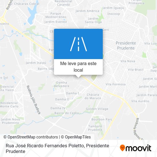 Rua José Ricardo Fernandes Poletto mapa