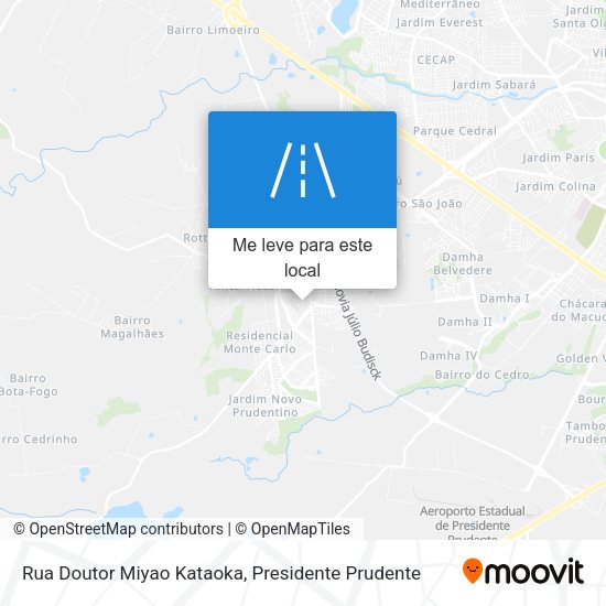 Rua Doutor Miyao Kataoka mapa