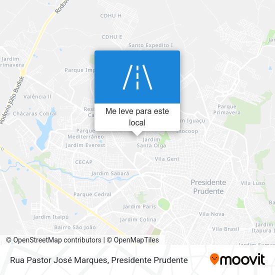 Rua Pastor José Marques mapa