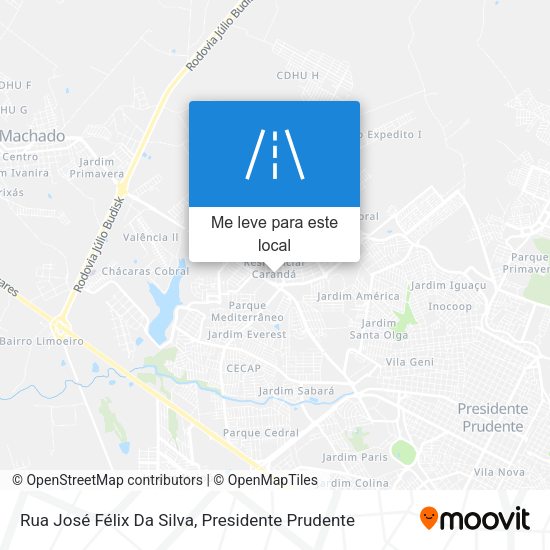 Rua José Félix Da Silva mapa