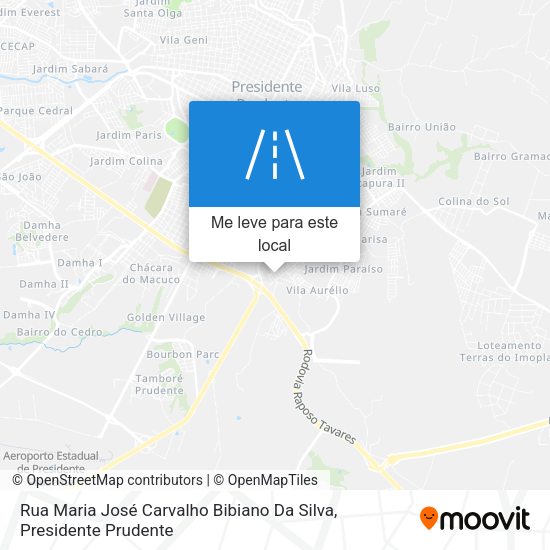 Rua Maria José Carvalho Bibiano Da Silva mapa