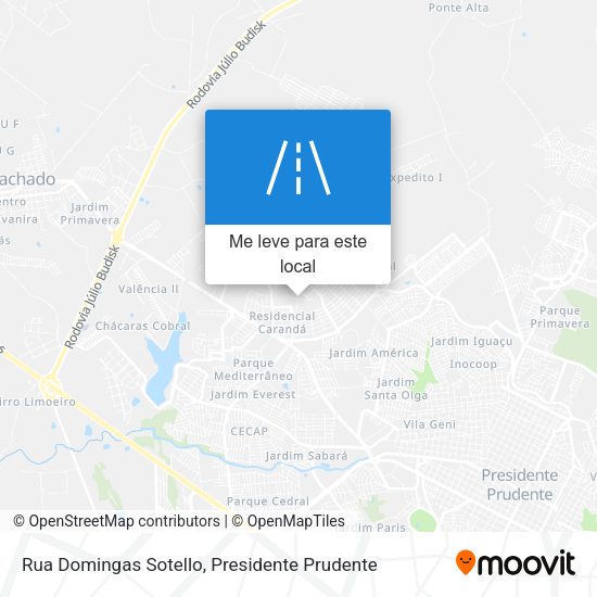 Rua Domingas Sotello mapa