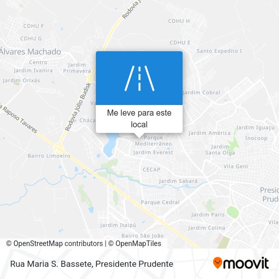 Rua Maria S. Bassete mapa