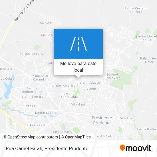 Rua Camel Farah mapa