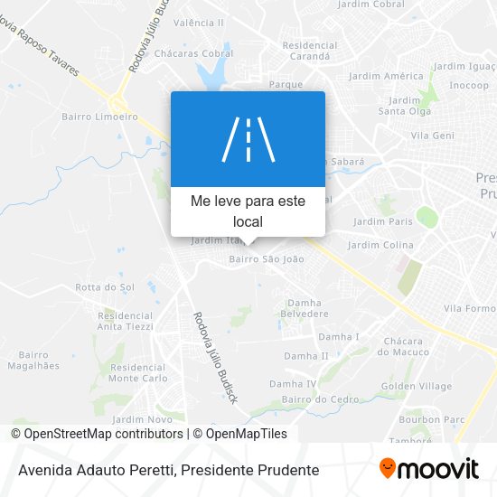 Avenida Adauto Peretti mapa