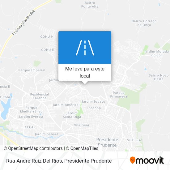 Rua André Ruiz Del Rios mapa