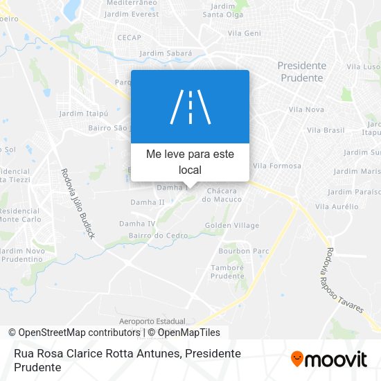 Rua Rosa Clarice Rotta Antunes mapa