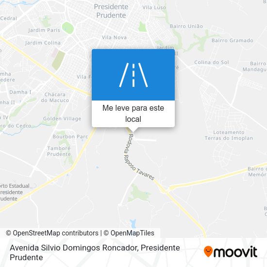 Avenida Silvio Domingos Roncador mapa