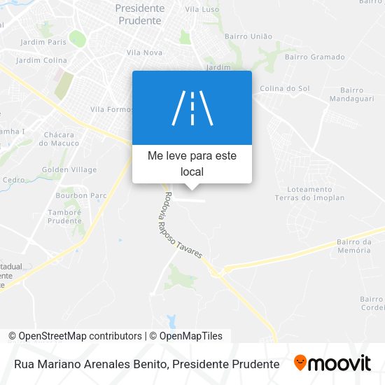 Rua Mariano Arenales Benito mapa