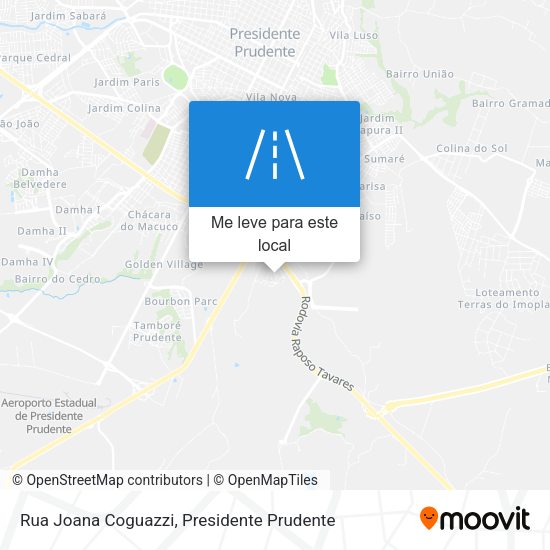 Rua Joana Coguazzi mapa