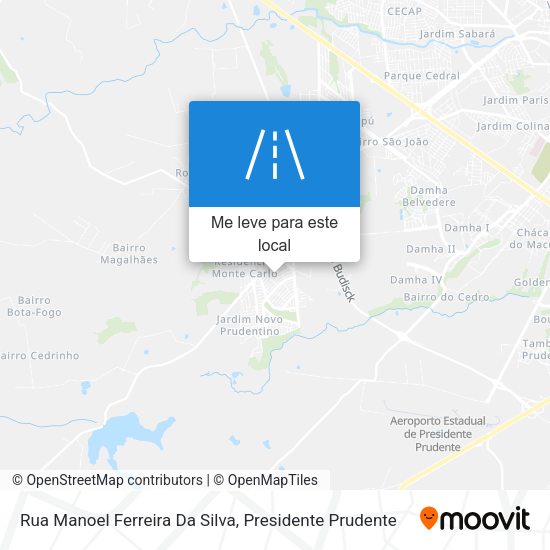 Rua Manoel Ferreira Da Silva mapa