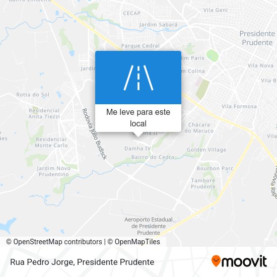 Rua Pedro Jorge mapa